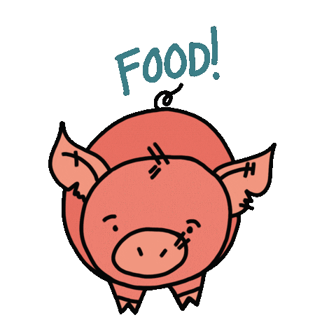 Hungry Food Sticker
