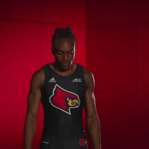 Track And Field Go Cards GIF by Louisville Cardinals