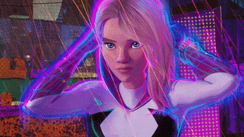 Spider Gwen Marvel GIF by Sony Pictures Animation