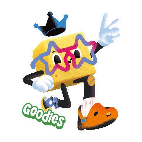 Peace Character Sticker by Goodies Kids Snacks