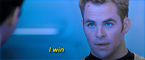 I Win Chris Pine GIF - Find & Share on GIPHY