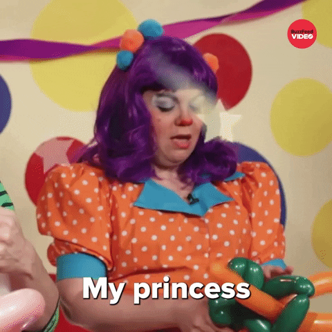 Princess Clown GIF by BuzzFeed