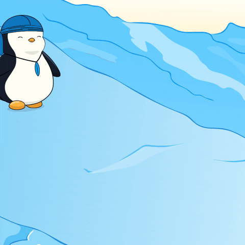 Snow Rolling GIF by Pudgy Penguins