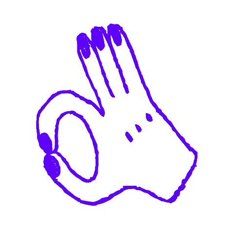 Aurahånd Sticker by AURA_LGBT