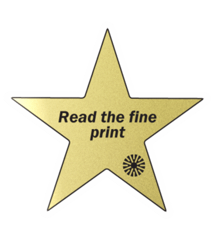 Read Gold Star Sticker by Pew Research Center