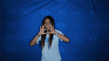 Heart Soccer GIF by BYU Cougars