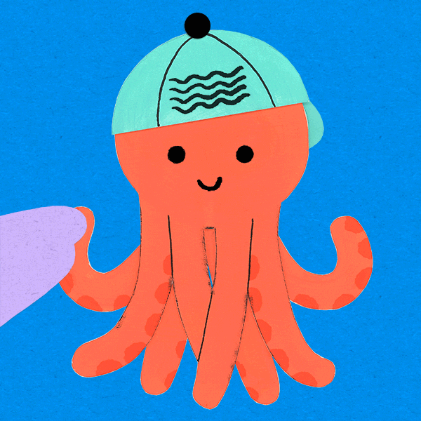 Ocean Octopus GIF by Lorraine Nam
