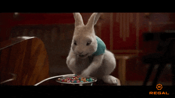 Cant Get Enough Peter Rabbit GIF by Regal