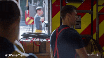 Andrew Walker Firefighter GIF by Hallmark Channel