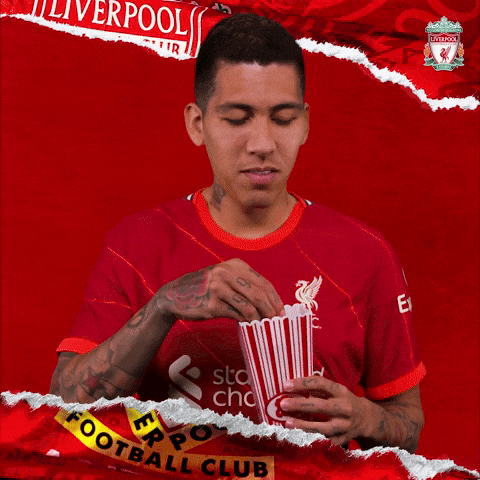 Roberto Firmino Popcorn GIF by Liverpool FC