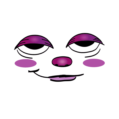 Face Eye Roll Sticker