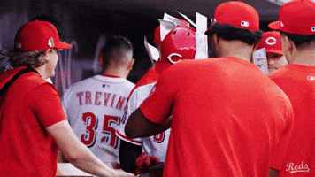 Celebration Baseball GIF by Cincinnati Reds