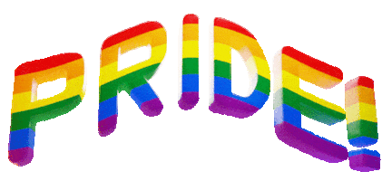 BijouBuni love rainbow text gay Sticker
