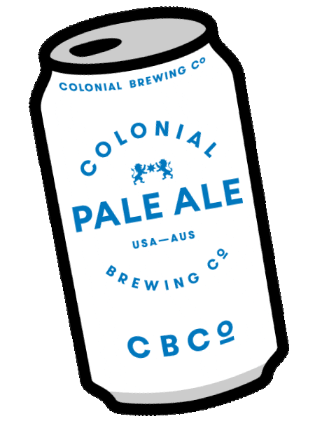Beer Paleale Sticker by Colonial Brewing Co.