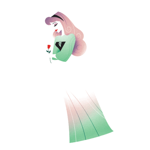 Disney Princess Sticker by Harveys Seatbelt Bag