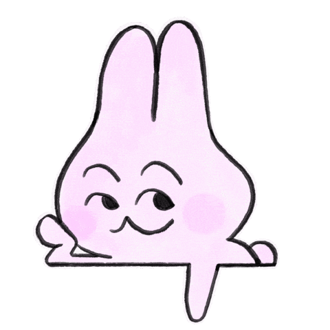 Pink Bunny Sticker