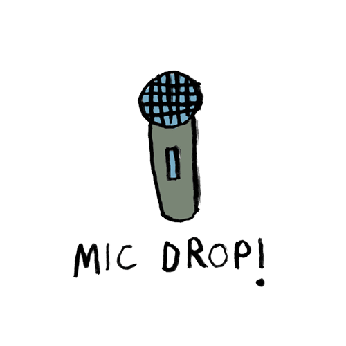 Mic Drop Sticker by Aerie for iOS & Android GIPHY