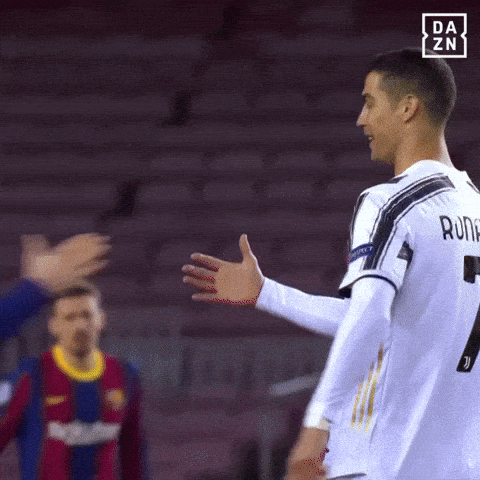 Giphy - Cristiano Ronaldo Love GIF by DAZN