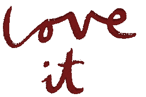 Love It Sticker by Louisa Taylor Studio