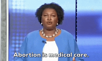 Stacey Abrams Abortion GIF by GIPHY News