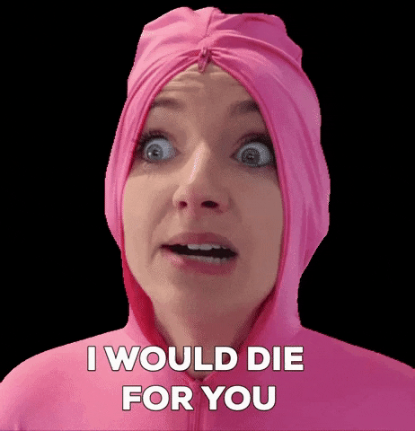 I Would Die For You GIF by Loryn Powell