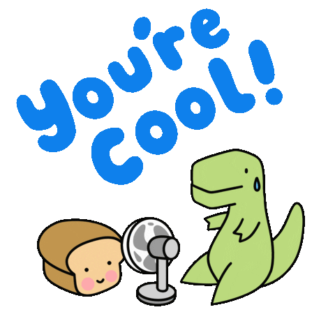 Youre Cool I Love You Sticker by Loof and Timmy