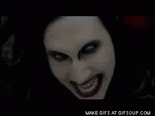 Image result for funny  scary make gifs motion images of marilyn manson