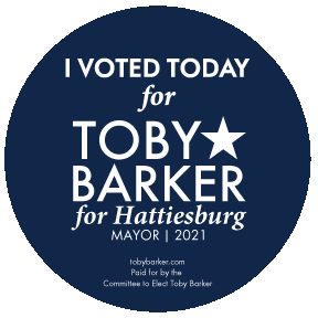 Hattiesburg Sticker by Toby Barker