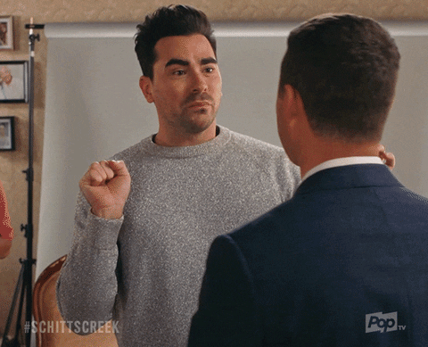 Please Stay Pop Tv GIF by Schitt's Creek - Find & Share on GIPHY