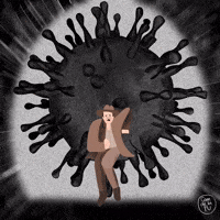 Sick Corona GIF by Camdelafu Sick Corona GIF by Camdelafu