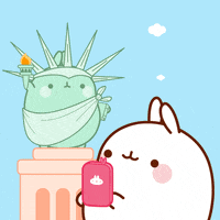 Happy New York GIF by Molang