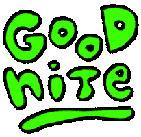 Good Night Rainbow Sticker by Tarver
