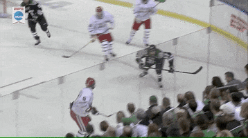 Shatter Ice Hockey GIF by NCAA Championships