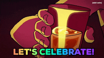 Congrats Drinking GIF by Adult Swim