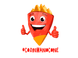 Coxinha no Cone Sticker