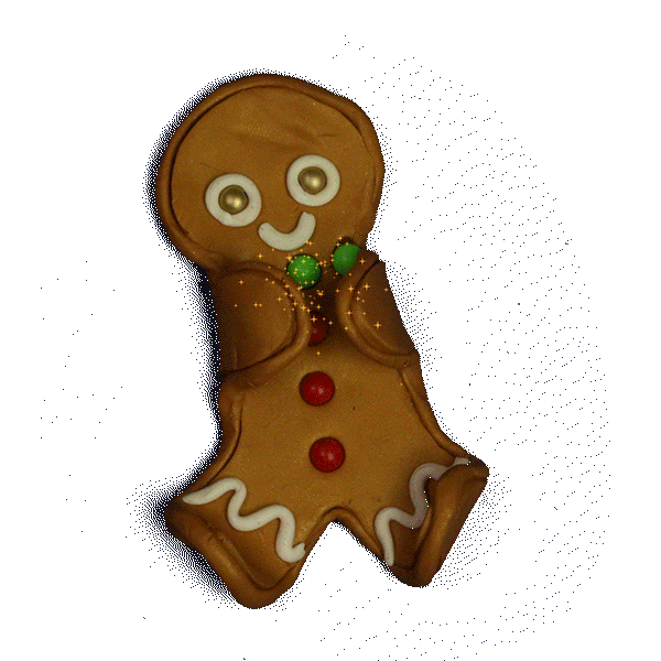 Happy Gingerbread Man Sticker by erma fiend for iOS & Android GIPHY