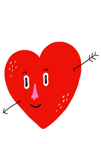 Heart Love Sticker by Kooky Gook