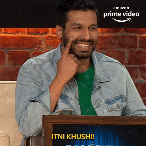 happy amazon prime video GIF by Comicstaan