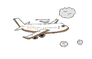 Travel Flying Away Sticker by Petersyn