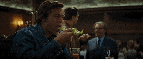 brad pitt celery GIF by Once Upon A Time In Hollywood
