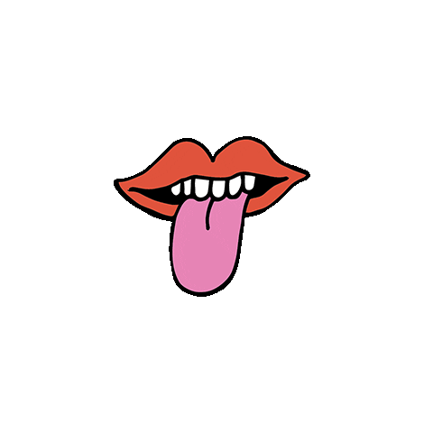Lips Tongue Sticker by Nove25