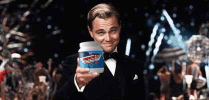 The Great Gatsby Cheers GIF by LootBoyApp