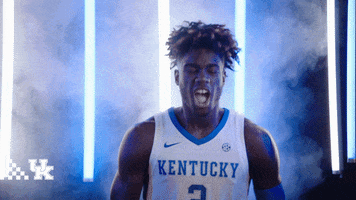 College Basketball Roar GIF by Kentucky Men’s Basketball. #TGT -