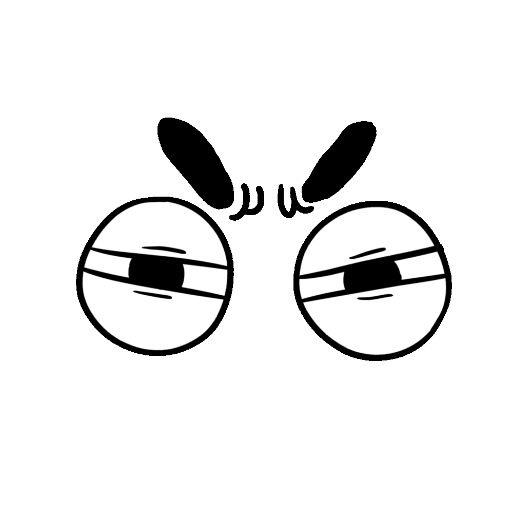Angry Eyes Sticker by Petit Pied for iOS & Android GIPHY