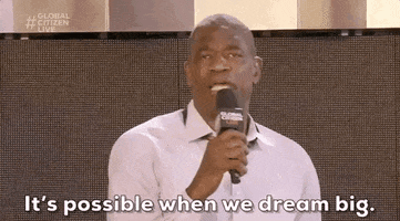 Dream Big Dikembe Mutombo GIF by Global Citizen