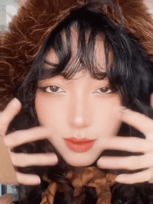 Beautiful Girl Flirting GIF