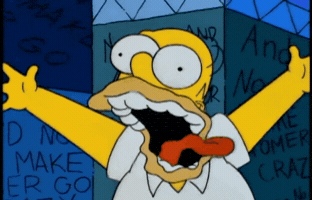 Screaming Homer Simpson GIF