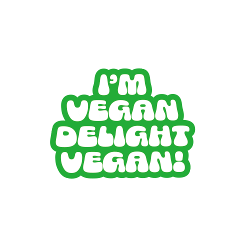 Vegan Delight Sticker by PEACHPOPO