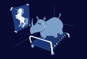 unicorns rhinos GIF
