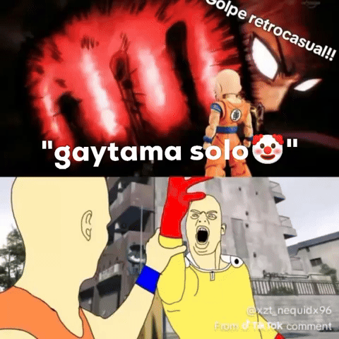 One Punch Man Goku Meme GIF